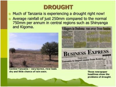 Drought – Siccità a Kigoma (Tanzania) e il progetto Orti del JGI Italia