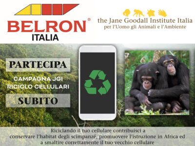 Sinergia di intenti: l’azienda Carglass® – Belron Italia partecipa alla Campagna Riciclo Cellulari del Jane Goodall Institute Italia