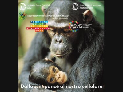 Per ASviS – Festival dello Sviluppo Sostenibile “Dallo scimpanzé all’uomo”