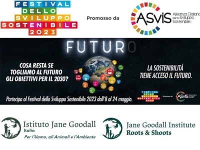 Festival Asvis dello Sviluppo Sostenibile 2023: l’Istituto Jane Goodall e Roots & Shoots ci sono!