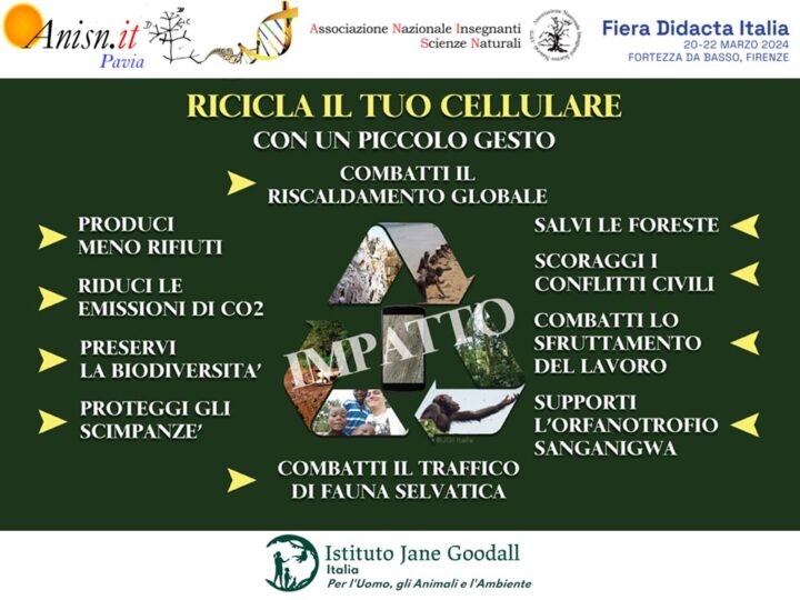 La Campagna per il Riciclo dei Cellulari Usati con ANISN Pavia a Fiera Didacta, Firenze